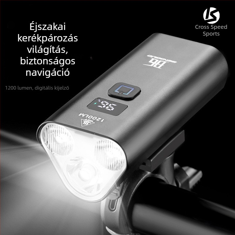 1500 lumenes első lámpa kerékpárhoz MTB-hez