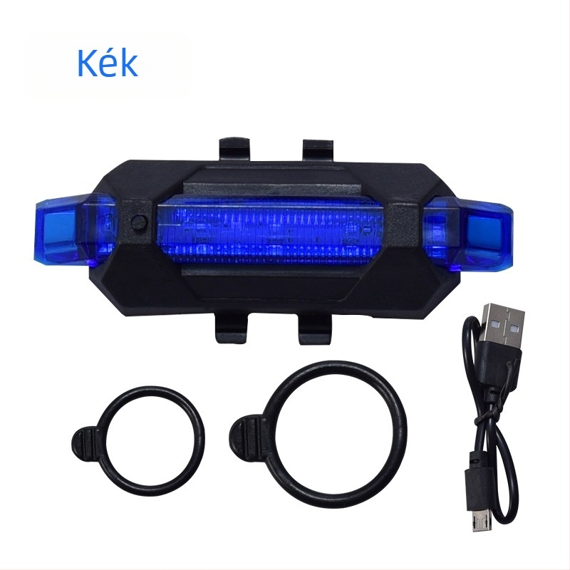 Hátsó LED lámpa éjszakai kerékpározáshoz – újratölthető fény MTB és városi kerékpárokhoz, kompatibilis elektromos kerékpárokkal és egyensúlyozó járművekkel
