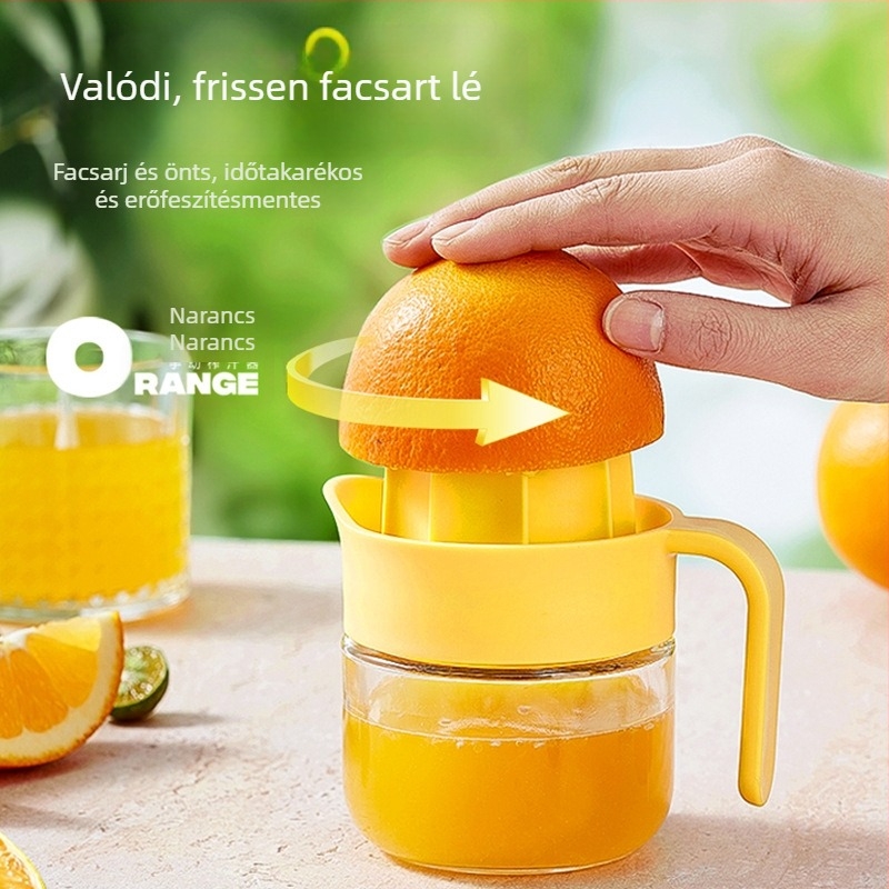 Kézi citrusfacsaró pép szeparátorral, kompakt háztartási gyümölcsléprés