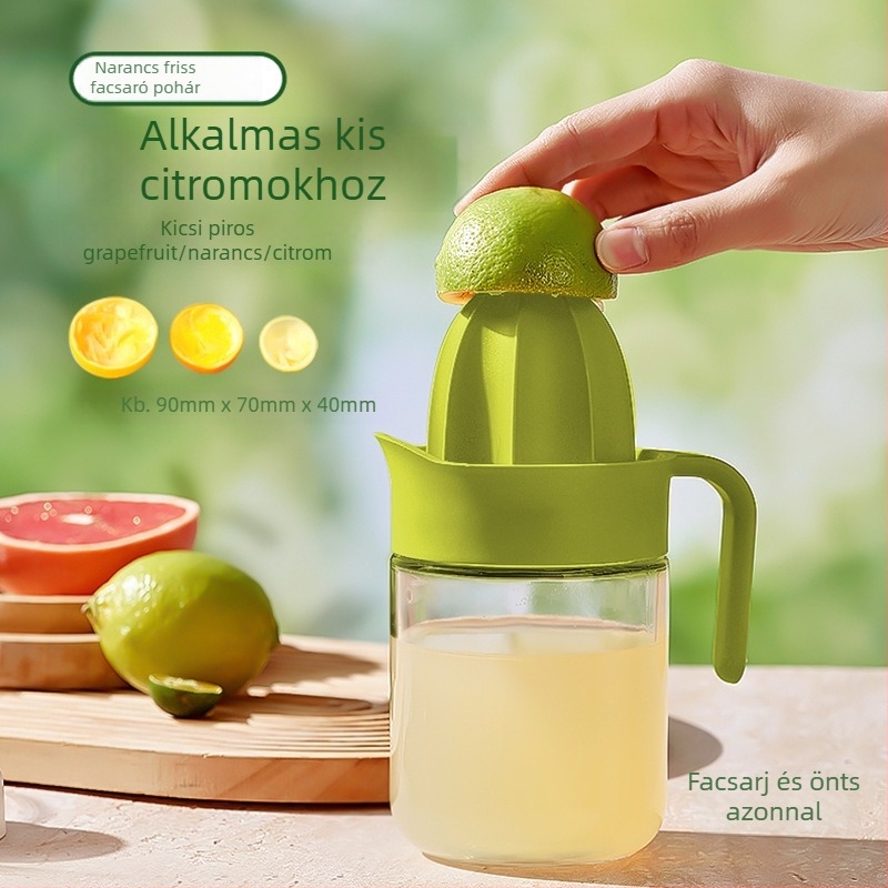 Kézi citrusfacsaró pép szeparátorral, kompakt háztartási gyümölcsléprés