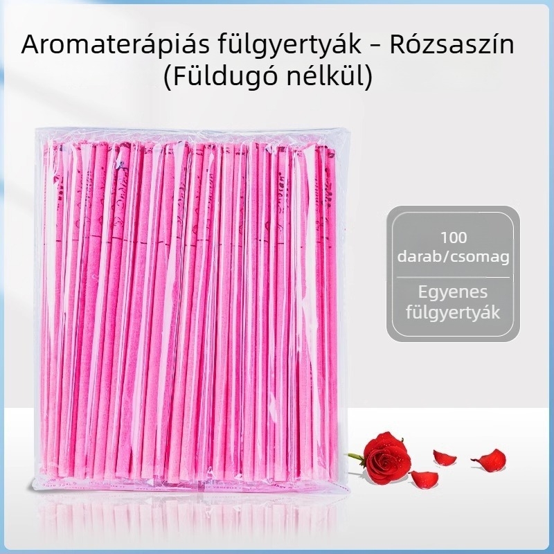 Aromaterápiás fülgyertyák, 100 darab, nem szívó fülzsír rudak, otthoni és szalon használatra