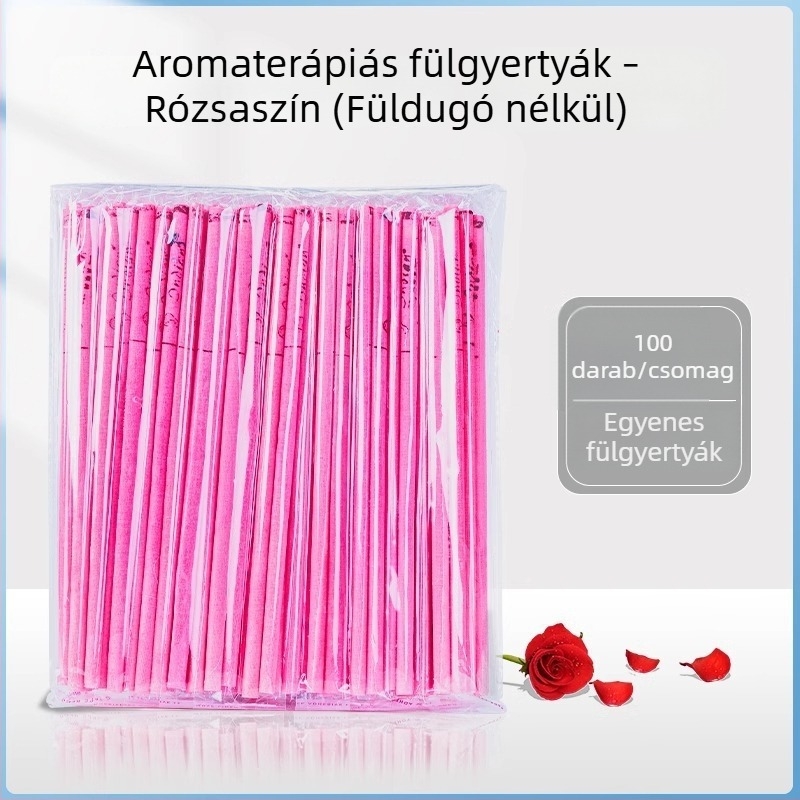 Aromaterápiás fülgyertyák, 100 darab, nem szívó fülzsír rudak, otthoni és szalon használatra