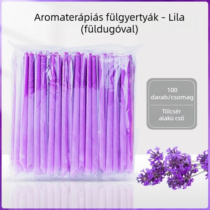 Aromaterápiás fülgyertyák, 100 darab, nem szívó fülzsír rudak, otthoni és szalon használatra