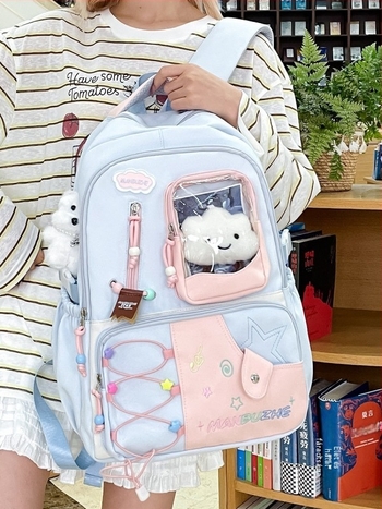Japán stílusú, nagy kapacitású hátizsák lányoknak, új modell, Harajuku aranyos dizájn