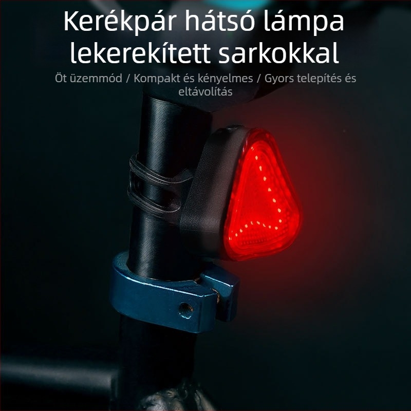 2026 Új Modell Hegyi Kerékpár Hátsó Fény USB-töltésű – Biztonsági Figyelmeztető Fény