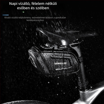 Kerékpár hátsó táska gyorskioldóval, merev burkolat, vízálló