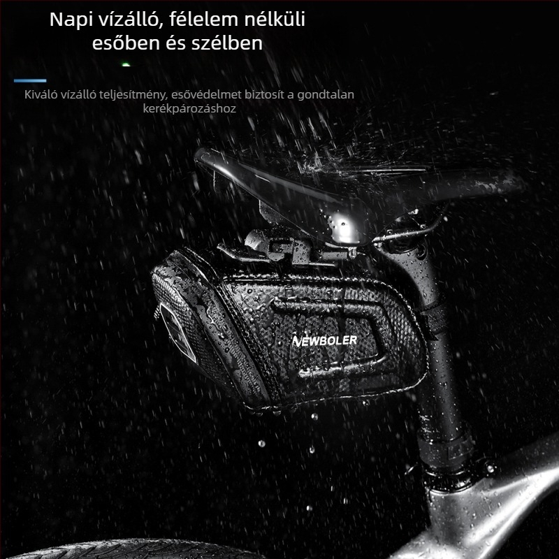 Kerékpár hátsó táska gyorskioldóval, merev burkolat, vízálló