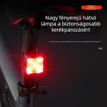 Új kerékpár világításkészlet, nagy fényerejű, vízálló első és hátsó lámpa, Type-C töltés