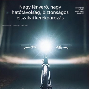 Alumíniumötvözetből készült első kerékpár világító fényszóró, nagy fényerejű, éjszakai tekeréshez, út- és MTB tartozékok készlete, hátsó lámpa