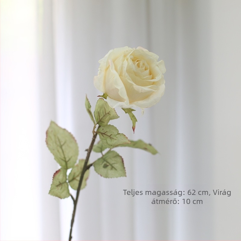 Mesterséges rózsa virágcsokor beltéri dekorációhoz – nappali, étkezőasztal és előszoba