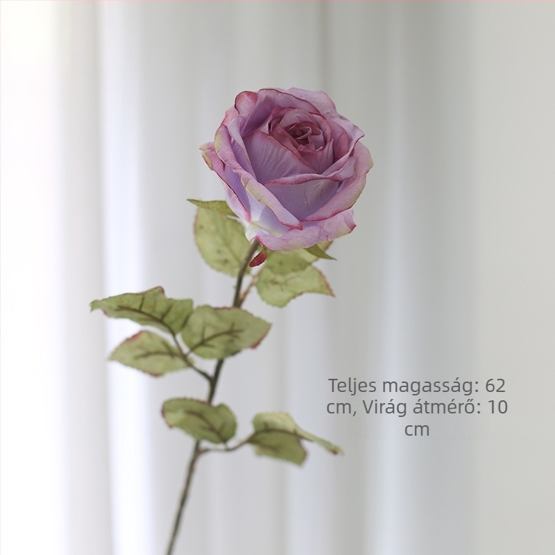 Mesterséges rózsa virágcsokor beltéri dekorációhoz – nappali, étkezőasztal és előszoba
