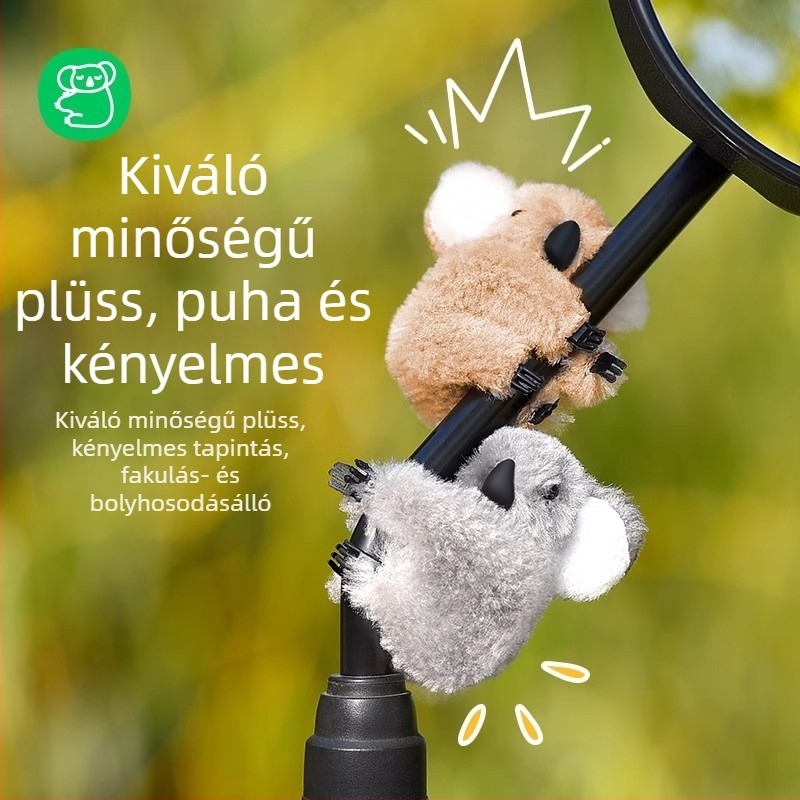 Motorkerékpár visszapillantó tükörhöz való plüss koala – aranyos dekoráció