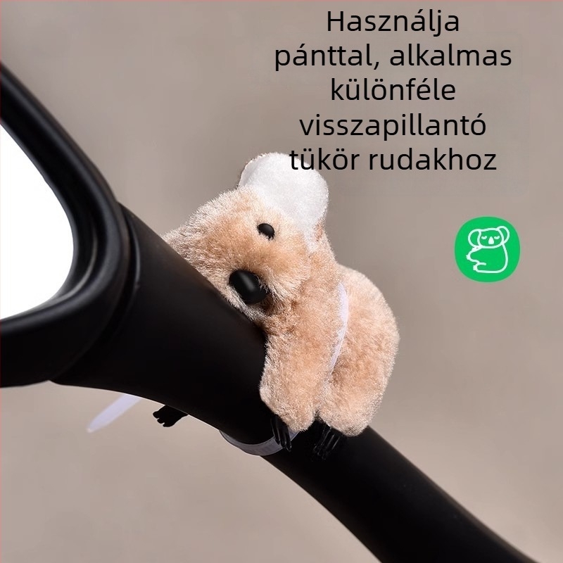 Motorkerékpár visszapillantó tükörhöz való plüss koala – aranyos dekoráció