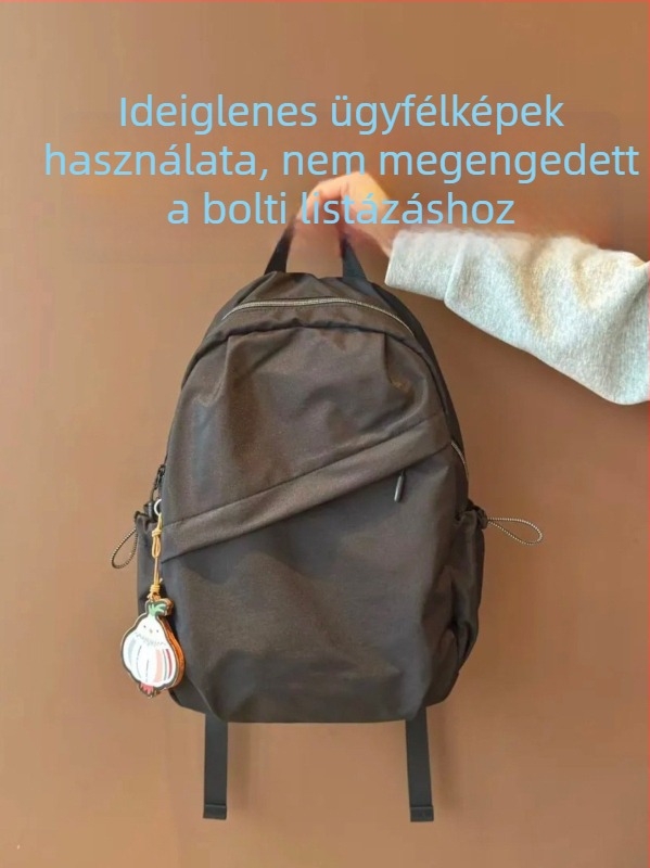 Női Oxford anyagú hátizsák laptopzsebbel, nagy kapacitású mindennapi iskolai táska