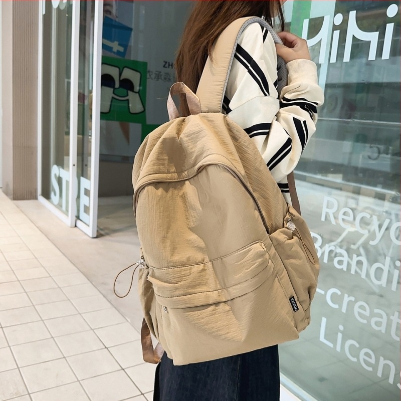 Uniszex nagy kapacitású iskolatáska, 20–35L, japán stílusú minimalist utazótáska