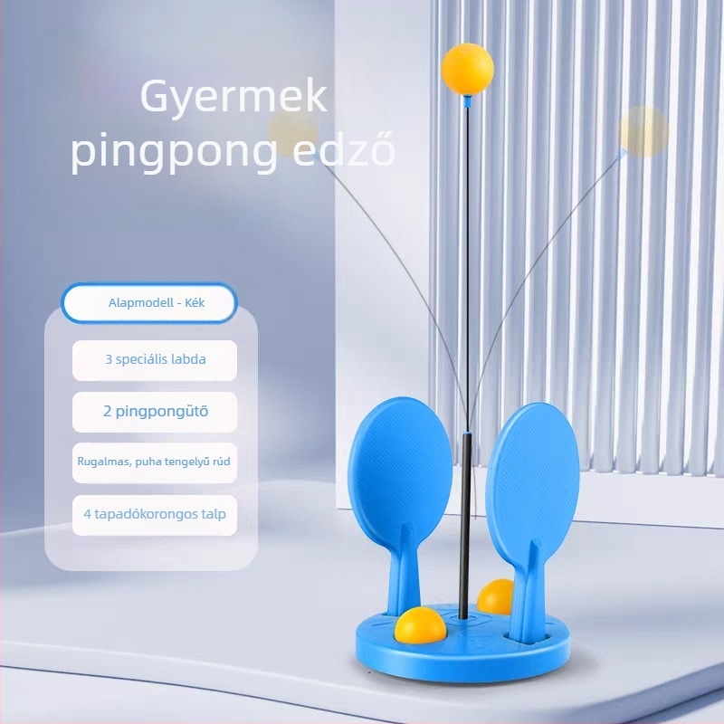 Asztalitenisz-edző otthoni használatra, stabil önképző eszköz egyéni és páros gyakorláshoz