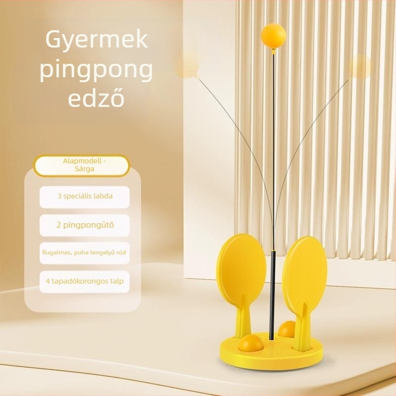 Asztalitenisz-edző otthoni használatra, stabil önképző eszköz egyéni és páros gyakorláshoz