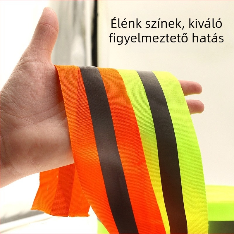 Atlétikai pálya figyelmeztető szalag: célvonal, sprintpálya és oldalvonal strandröplabda számára – vastagított reflexiós biztonsági sáv