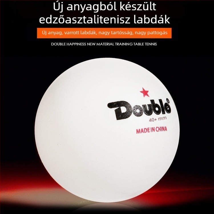 Daoboper asztalitenisz edzéslabdák, 40+ tartósak, magas rugalmasságúak, fehér és sárga, 60 darab egy hordóban, edzéshez szerváló géppel