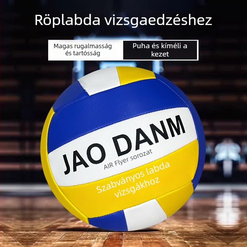 Röplabda 5-ös számú modell középiskolásoknak — puha, felfújható beltéri edzőlabda; 4-es számú modell alap- és középfokos diákoknak — kemény beltéri edzőlabda