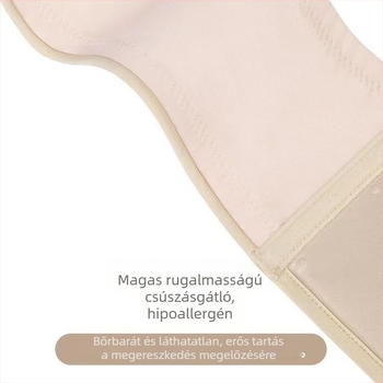 Női váll nélküli melltartó, csúszásmentes, push-up, kicsi mellem, nyakhalter, vékony nyári modell, varrat nélküli, elöl záródó