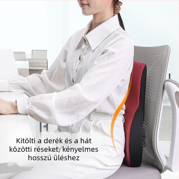 Irodai memóriahabos ágyéktámasz párna