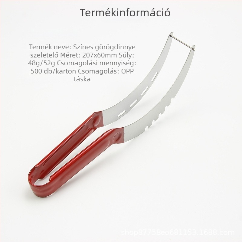 Rozsdamentes acél dinnyevágó és többfunkciós gyümölcs-szeletelő háztartási használatra