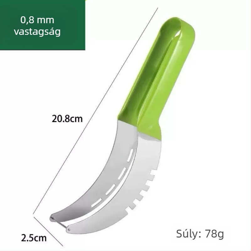 Rozsdamentes acélból készült, multifunkcionális gyümölcsgép – dinnye kockákra vágó és gyümölcs felaprító, Hami melon és dragon fruit számára