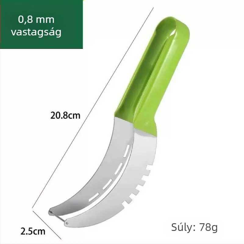 Rozsdamentes acélból készült, multifunkcionális gyümölcsgép – dinnye kockákra vágó és gyümölcs felaprító, Hami melon és dragon fruit számára