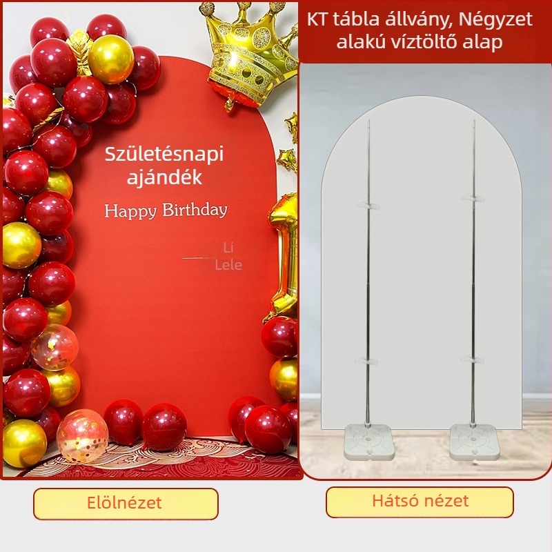 KT-táblás alapú lufiív, vízzel töltött négyzetes alap megnyitókra és ünnepségekre