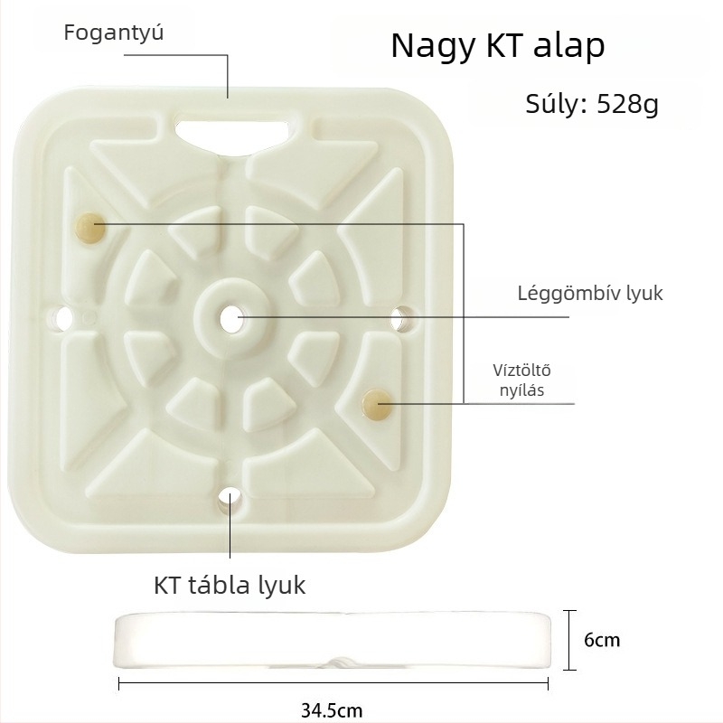 KT-táblás alapú lufiív, vízzel töltött négyzetes alap megnyitókra és ünnepségekre