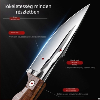 Csontozó kés, többfunkciós konyhai kés gyümölcsök és kültéri hús előkészítéséhez