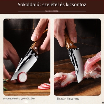 Csontozó kés, többfunkciós konyhai kés gyümölcsök és kültéri hús előkészítéséhez