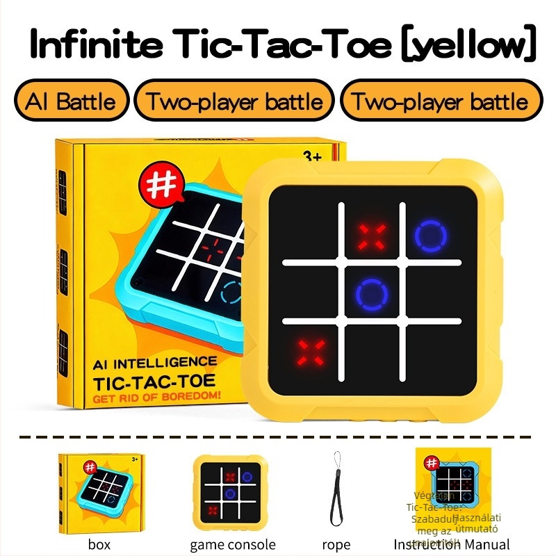 Elektronikus gyerekeknek szóló Tic-Tac-Toe és Gomoku – többfunkciós játéktábla, mindent egyben