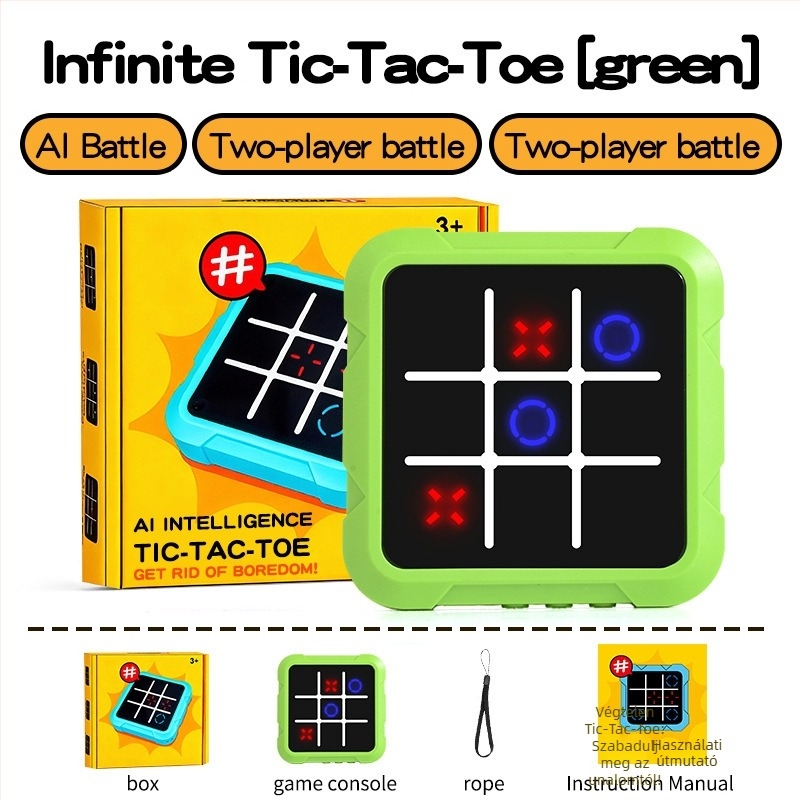 Elektronikus gyerekeknek szóló Tic-Tac-Toe és Gomoku – többfunkciós játéktábla, mindent egyben