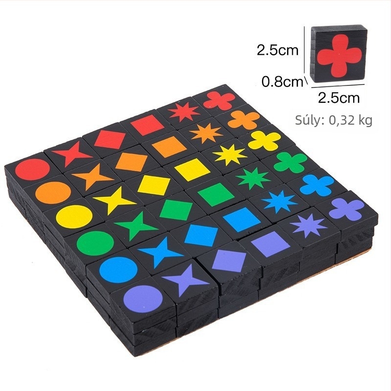 Fa oktató puzzle-építőblokkok gyerekeknek: logikai gondolkodás, korai oktatás, családi asztali játék