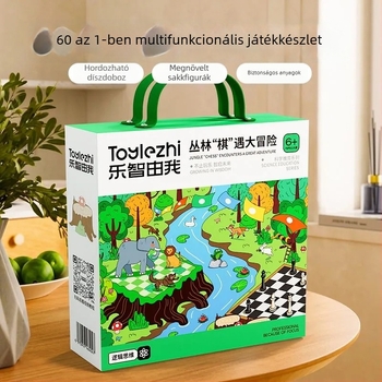 Örömteli Bölcsesség Erdő – Minden egyben társasjáték: repülő sakk, Gomoku és kínai sakk gyerekeknek 6–12 éves