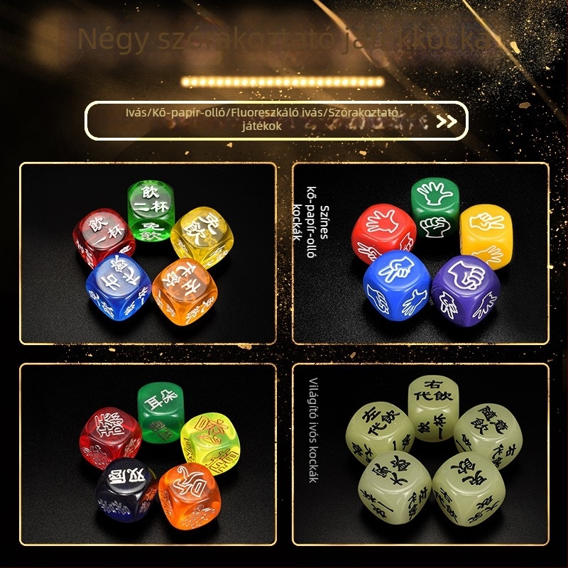 Royal Saint Dice — Kreatív, Színes Dobókockák Ivásos Játékokhoz, Szórakozáshoz, Bár és KTV Kellékek