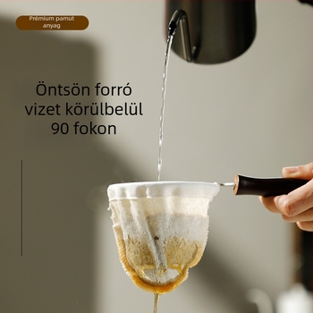 Fülön lógó kávéfilter zacskó teához és kávéhoz, nem szőtt szűrőpapír