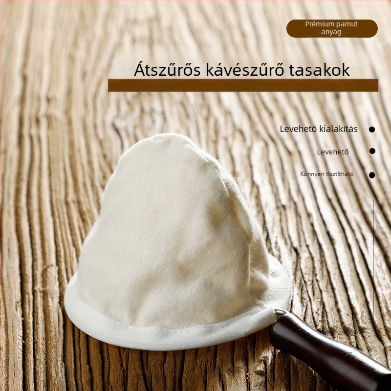 Fülön lógó kávéfilter zacskó teához és kávéhoz, nem szőtt szűrőpapír