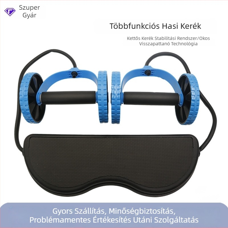 Csendes haskerék otthoni használatra, hasizom-edző görgő, fitnesz eszköz