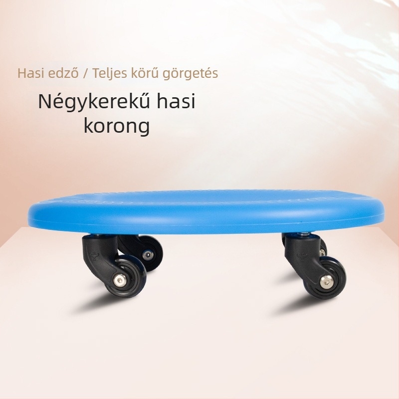 Hasizom-csúszó deszka négy kerékkel – otthoni edzéshez
