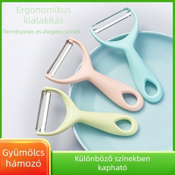 Rozsdamentes acélból készült konyhai hámozó — multifunkcionális burgonyához, gyümölcsökhöz és dinnyéhez