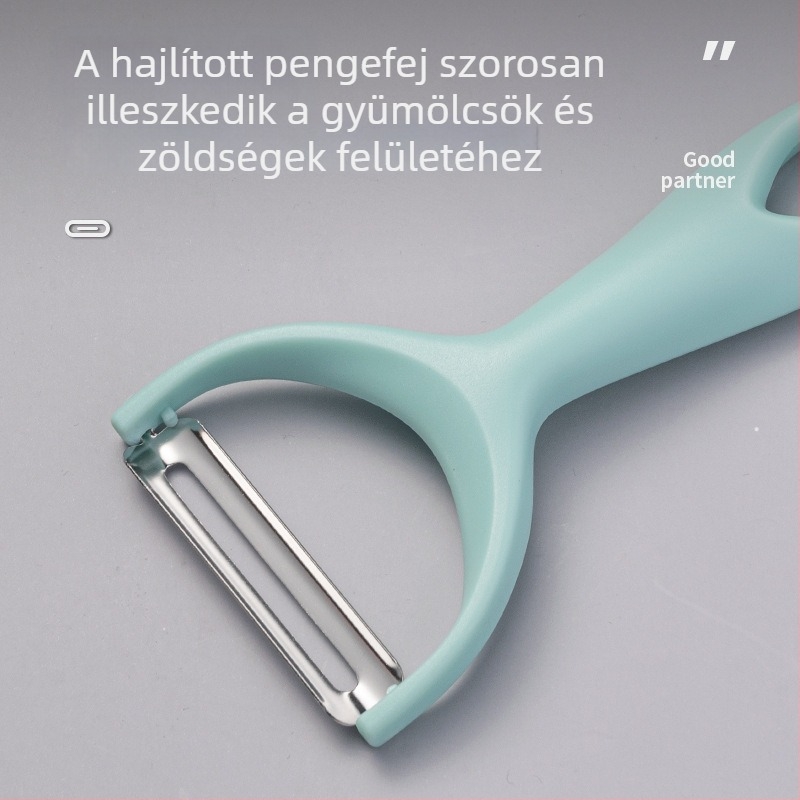 Rozsdamentes acélból készült konyhai hámozó — multifunkcionális burgonyához, gyümölcsökhöz és dinnyéhez