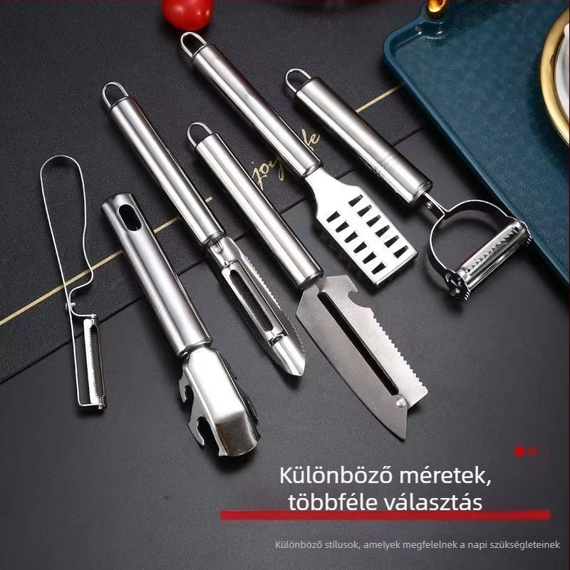 410 rozsdamentes acélból készült multifunkcionális konyhai hámozó tálcával