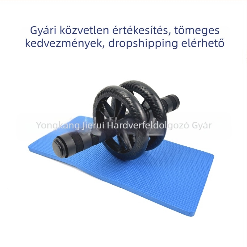 Kétkerekes hasizom-roller, csendes működésű, hasizom-edzéshez, felülésekhez és fekvőtámaszhoz