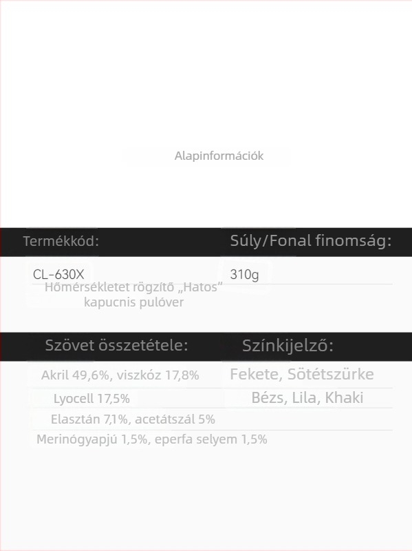 Hat egyben kapucnis pulóver cipzárral, karcsú szabás, hőmérséklet-zár funkcióval, rövid modell, őszi-téli 2025 sportos ruházat