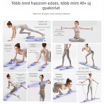 Otthoni osztott hasizom-erősítő deszka a lábak tonizálására és a medencealap izmainak edzésére, multifunkcionális pilates deszka sí funkcióval