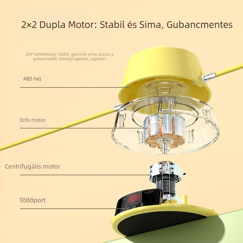 Okos automata ugrókötél készülék otthoni edzéshez, elektronikus számlálóval és Bluetooth kötél
