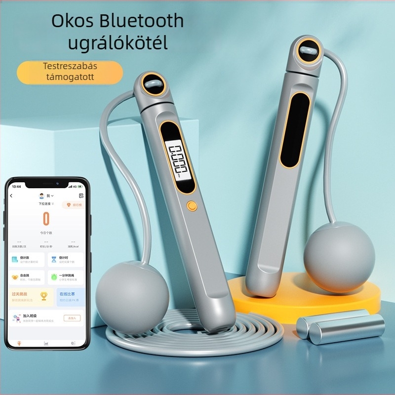 Vezeték nélküli ugrókötél számolóval és Bluetooth-tal, gyerekeknek és általános iskolásoknak, sportfelszerelés